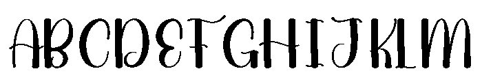 Kawaii1 Font UPPERCASE