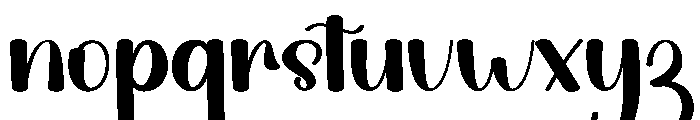 Kawaii1 Font LOWERCASE