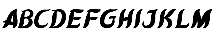 Kawit Free Ext Italic Font LOWERCASE