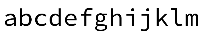 Kawkab Mono Light Bold Font LOWERCASE