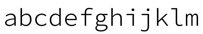 KawkabMono-Light Font LOWERCASE