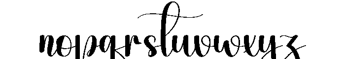 Kayla2 Font LOWERCASE