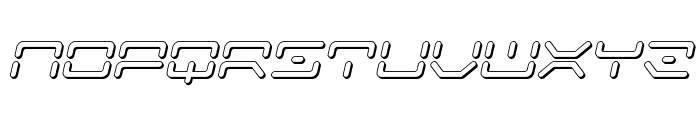 Kaylon 3D Italic Font LOWERCASE