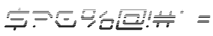 Kaylon Gradient Italic Font OTHER CHARS