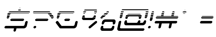 Kaylon Halftone Italic Font OTHER CHARS