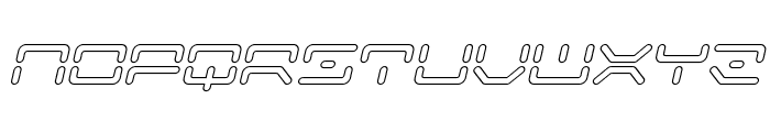 Kaylon Outline Italic Font LOWERCASE