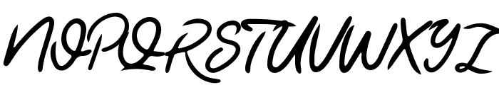 Kaysan Signature Font UPPERCASE