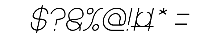 karitza Italic Font OTHER CHARS