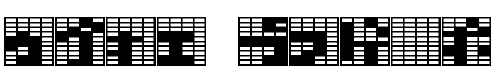 katakana,block Font OTHER CHARS
