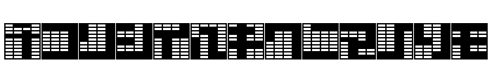 katakana,block Font LOWERCASE