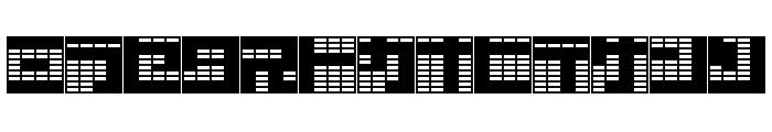 katakana,block Font LOWERCASE