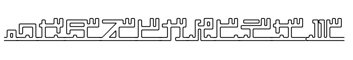 katakana,pipe Font UPPERCASE