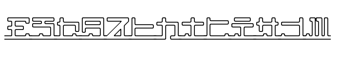 katakana,pipe Font LOWERCASE