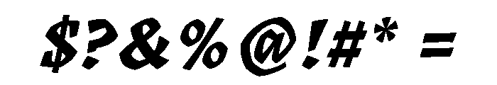Katari Black Italic Font OTHER CHARS