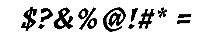 Katari Bold Italic Font OTHER CHARS