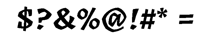Katari Bold Font OTHER CHARS