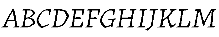 Katari Italic Font UPPERCASE