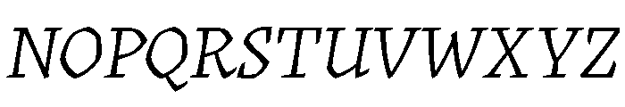 Katari Italic Font UPPERCASE