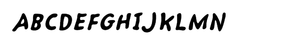 Kairengu Bold Oblique Sample