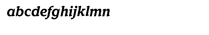Kandal Bold Italic Font LOWERCASE