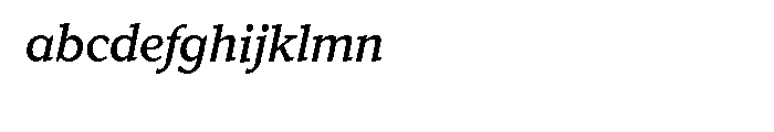 Kandal Medium Italic Font LOWERCASE