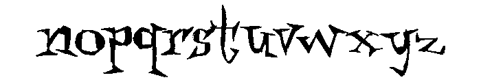 Kathouse Font LOWERCASE