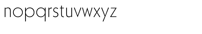 Kaapeli Thin Font LOWERCASE
