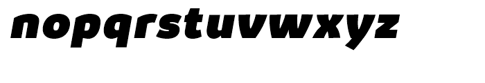 Kabrio Heavy Italic Font LOWERCASE