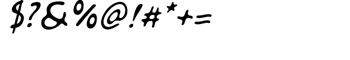 Kairengu Light Oblique Font OTHER CHARS