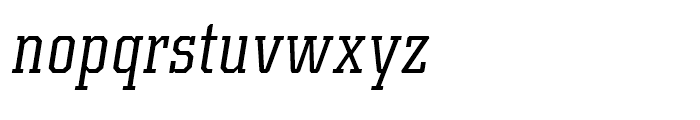 Kairos Condensed Italic Font LOWERCASE