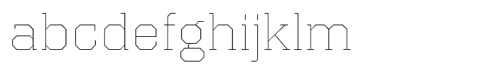 Kairos Extended Thin Font LOWERCASE