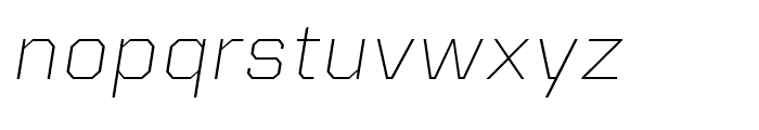 Kairos Sans Extended ExtraLight Italic Font LOWERCASE