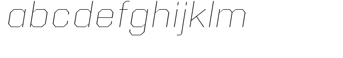 Kairos Sans Extended Thin Italic Font LOWERCASE