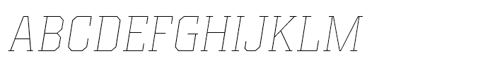 Kairos Thin Italic Font UPPERCASE