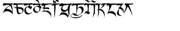 Kanjur Regular Font UPPERCASE