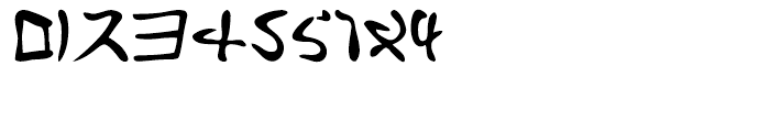 Katsuji Tai Regular Font OTHER CHARS