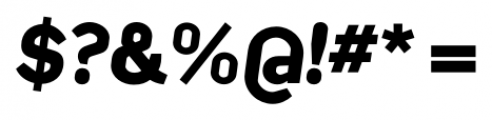 Kade Bold Italic Font OTHER CHARS