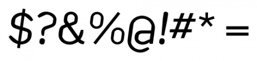 Kade Regular Italic Font OTHER CHARS