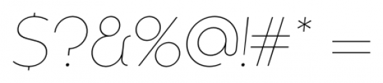 Kaleko 205 Thin Oblique Font OTHER CHARS