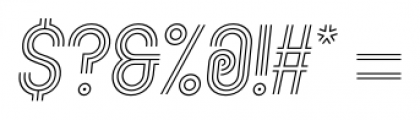 Kandel 205 Light Oblique Font OTHER CHARS