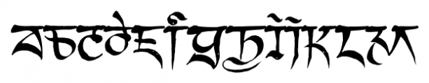 Kanjur Regular Font LOWERCASE