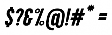 Kapra Bold Italic Font OTHER CHARS