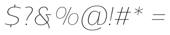 Kareemah Thin Italic Font OTHER CHARS