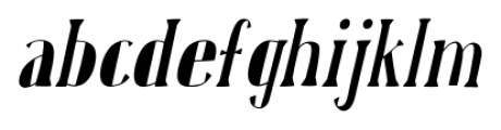 Karl Black Oblique Font LOWERCASE