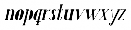 Karl Black Oblique Font LOWERCASE