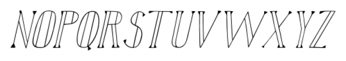 Karl Blackfoot Oblique Font UPPERCASE