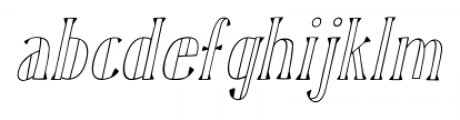Karl Blackfoot Oblique Font LOWERCASE