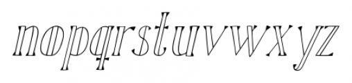 Karl Blackfoot Oblique Font LOWERCASE