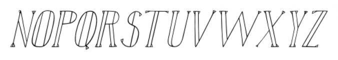 Karl White Oblique Font UPPERCASE