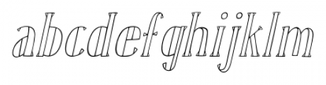 Karl White Oblique Font LOWERCASE